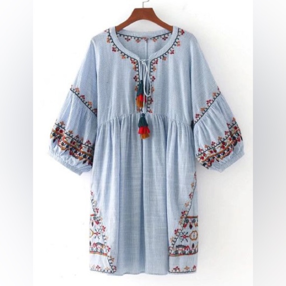 Goodnight Macaroon Olivia Embroidered Dress